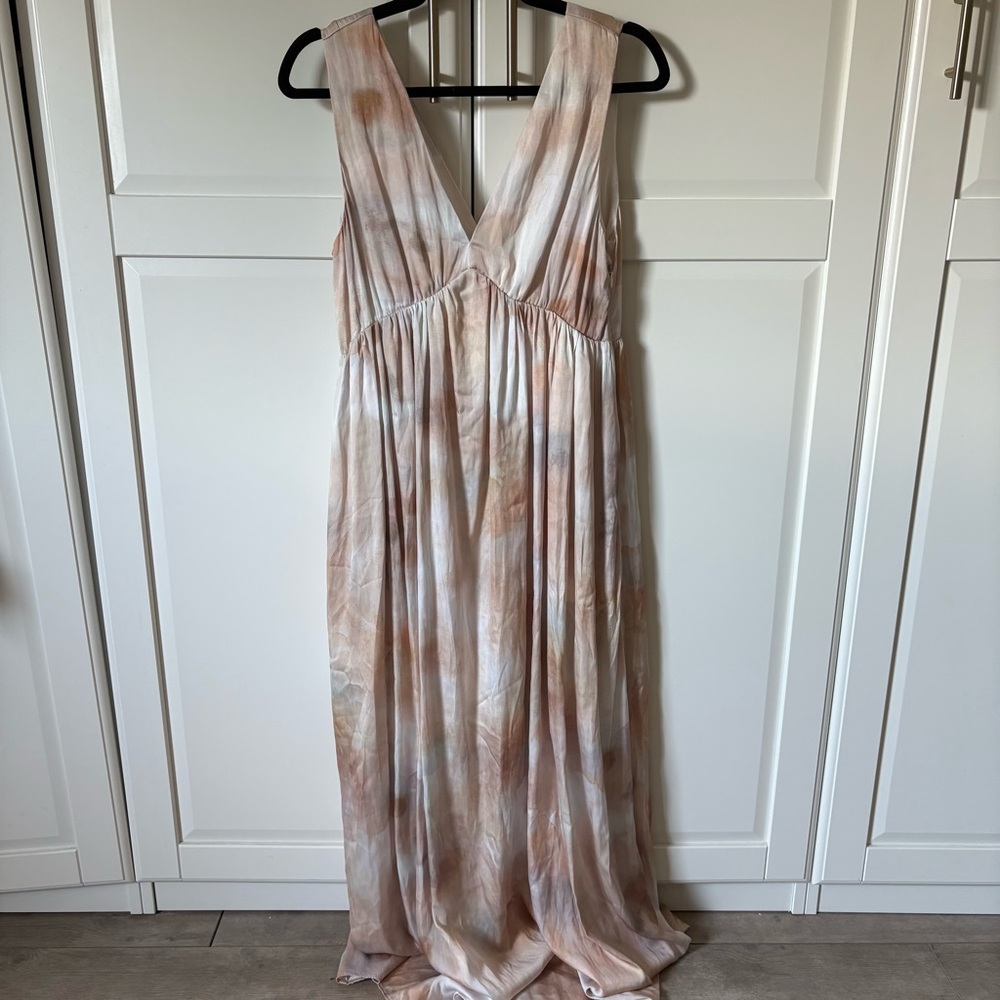 H&M Elegant pink beige Sleeveless Maxi Dress - Picture 2 of 8